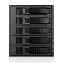 iStarUSA 3x 5.25" to 5x 3.5" SAS/SATA 6.0 Gb/s Hot-Swap Cage (Black)