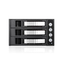 iStarUSA 5.25 to 3.5" SAS/SATA 6.0 Gb/s Hot-Swap Cage (Silver)