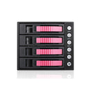 iStarUSA BPU-340SATA 3 x 5.25" to 4 x 3.5" Bay SAS/SATA 6.0 Gb/s Hot-Swap Cage (Red)