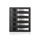 iStarUSA BPU-350SATA 3 x 5.25" to 5 x 3.5" Bay SAS/SATA 6.0 Gb/s Hot-Swap Cage (Silver)