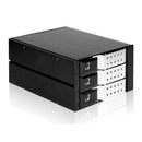 iStarUSA 2 x 5.25" to 3 x 3.5"SAS/SATA 6 Gb/s Trayless Hot-Swap Cage (Silver)