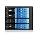 iStarUSA BPN-DE340SS SAS/SATA 6.0 Gb/s Tray-Less Hot-Swap Cage (Blue)
