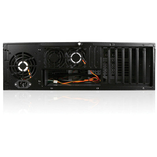 iStarUSA D-300-FS 3U Compact Stylish Rackmountable Chassis (Black Bezel)