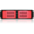 iStarUSA D Storm Series D-300-RED 3U Compact Stylish Rackmountable Chassis (Black)