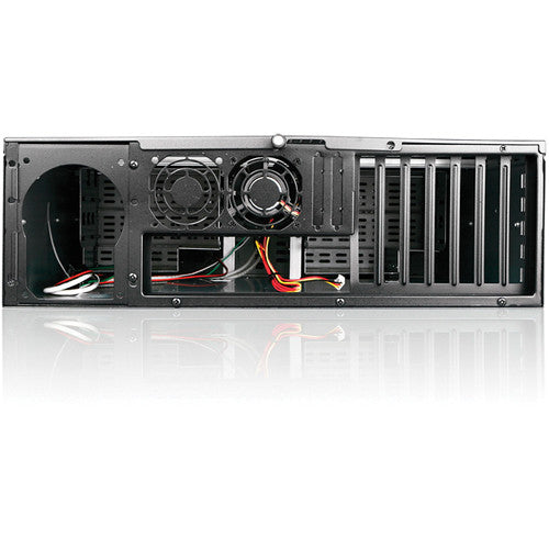 iStarUSA D Storm Series D-300-SILVER 3U Compact Stylish Rackmountable Chassis (Black)