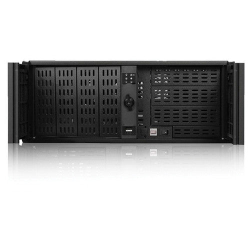 iStarUSA D Storm Series D-400-7 4U Compact Stylish Rackmountable Chassis with Standard Door (Black)