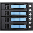 iStarUSA BPU-340SATA 3 x 5.25" to 4 x 3.5" Bay SAS/SATA 6.0 Gb/s Hot-Swap Cage (Silver)