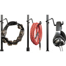 SwirlyGig SwirlyHook Headphone Hook (Studio 4-Pack, Black)