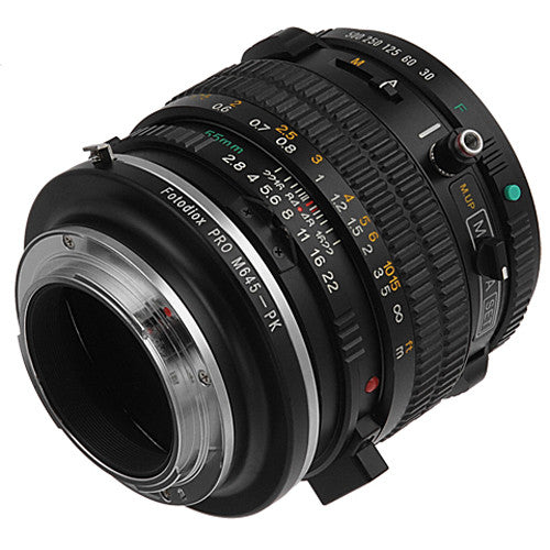 FotodioX Pro Lens Mount Adapter for Mamiya 645 Lens to Pentax K Mount Camera