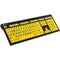 Logickeyboard XL Print NERO PC Slim Line Black on Yellow Keyboard