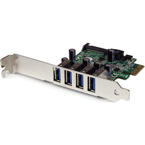 StarTech 4-Port SuperSpeed USB 3.0 PCIe Card with SATA Power Connector & UASP