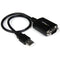 StarTech 1 Port Professional USB to Serial Adapter Cable with COM Retention (1')