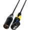 Laird Digital Cinema 4-Pin XLR-M to 4-Pin XLR-F Right-Angle Power Cable for AJA Ki Pro Mini (2')