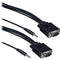 Tera Grand SVGA 15-Pin Male to Male Cable with 3.5mm Stereo Audio (35')