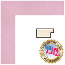 ART TO FRAMES 4120 Baby Pink Stain on Beech Photo Frame (12 x 24", Acrylic Glass)