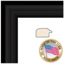ART TO FRAMES 1418 Satin Black 10 x 10" Step Lip Photo Frame (Regular Glass)