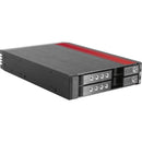 iStarUSA 3.5" to 2 x 2.5" SATA I/II/III 6 Gb/s Hot-Swap Drive Cage (Black)