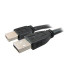 Comprehensive Pro AV/IT Active Plenum USB A Male to USB B Male Extender Cable (25')