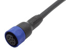 BULGIN LIMITED PXP4000/001/08S. CIRCULAR CABLE, 8P RCPT-FREE END, 3.3FT