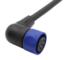 BULGIN LIMITED PXP4002/001/06S. CIR CABLE, 6P R/A RCPT-FREE END, 3.3FT