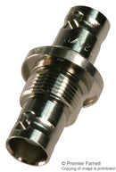 AMPHENOL RF 31-220H RF / Coaxial Adapter, BNC, Jack, BNC, Jack, Straight Bulkhead Adapter, 50 ohm