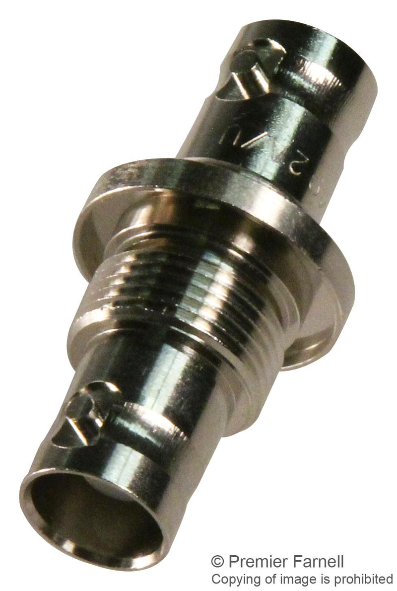 AMPHENOL RF 31-220H RF / Coaxial Adapter, BNC, Jack, BNC, Jack, Straight Bulkhead Adapter, 50 ohm