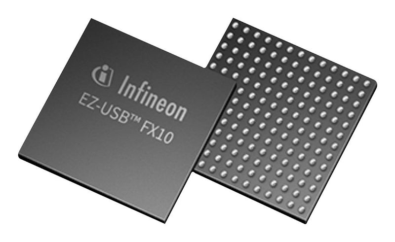 INFINEON CYUSB4012FCAXIXQMA1 USB Interface, EZ-USB, 512KB Flash, 1024KB SRAM, USB Peripheral Controller, USB 3.2 Gen 2, 1.62 V