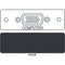 FSR IPS-V410S HD-15 Female Video Bulkhead Insert Module (Labeled, Black)