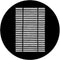 Rosco Steel Gobo #7215 - Louvre - Size E