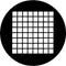 Rosco Standard Steel Gobo #78041E Small Squares (E = Size 37.5mm)