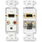 RDL D-AVM4 Audio and Video Monitor Jack Panels (White/Gray)