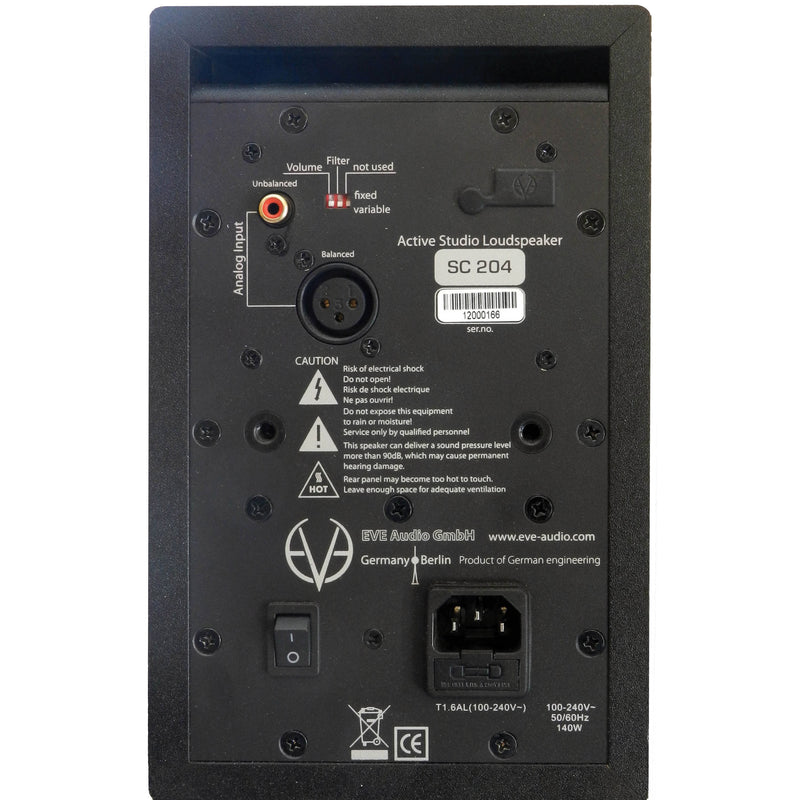 Eve Audio SC204 - 4" Two-Way Active Studio Monitor (Single)