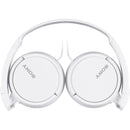 Sony MDR-ZX110AP On-Ear Headphones with Microphone (White)