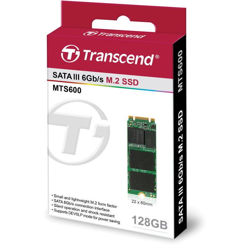 Transcend 128GB MTS600 SATA III M.2 Internal SSD