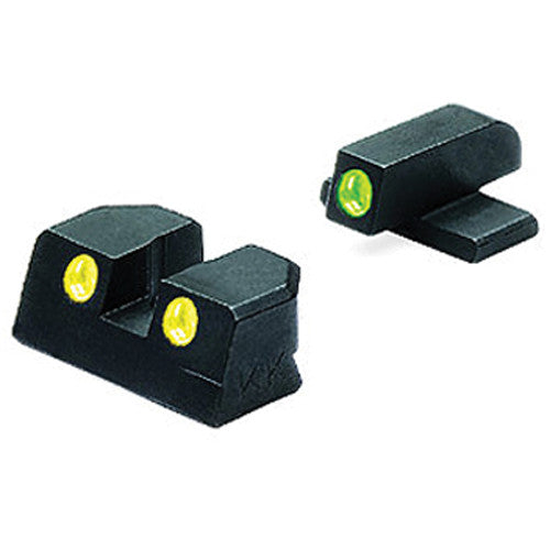 MEPROLIGHT LTD Tru-Dot Tritium Night Sight Set for Sig Sauer 9mm / .357 (Yellow / Green)
