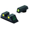 MEPROLIGHT LTD Tru-Dot Tritium Night Sight Set for Glock 10mm/.45ACP (Yellow / Green)