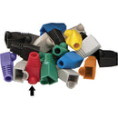 Platinum Tools 6.5mm RJ-45 Boots Colored Boots (Red, Pack of 100)