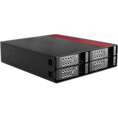 iStarUSA 5.25" to Four 2.5" SATA/SAS Hot-Swap Rack