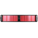 iStarUSA D Storm D-200SEA 2U Compact Rackmount Chassis (Red Bezel)