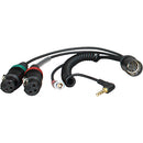 Ambient Recording HBYATC-L-7-35W Breakout Y-Cable for Sound Devices 664 Mixer with Timecode Lemo