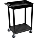 Luxor 18x24" HD Utility CAart/2-Shelf (Black)