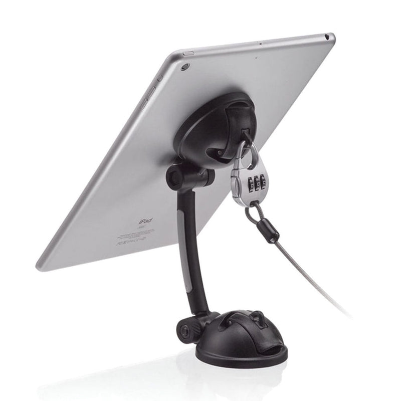 CTA Digital Anti-Theft Suction Mount Stand with Theft Deterrent Lock for Tablets and Smartphones