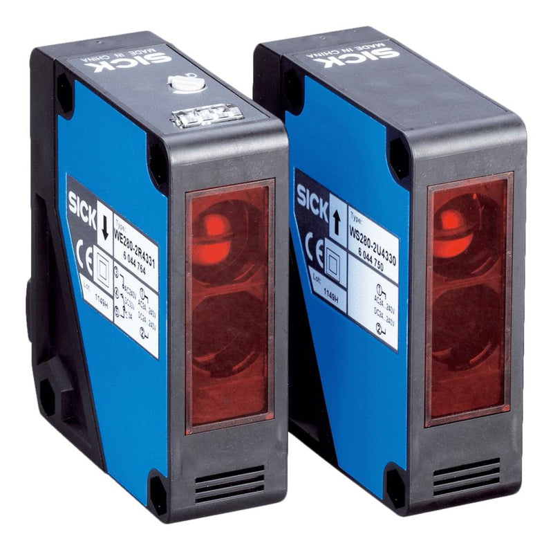 SICK WSE280-2H4331 Photoelectric Sensor, 60 m, Relay, Through Beam, Cable Gland, 24 to 240 VDC, W280-2 Series