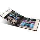Print File Gallery Leather Presentation C-Series Album with Window (Mocha, 9 x 8")