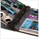 Print File Gallery Leather Presentation C-Series Album with Window (Mocha, 9 x 8")