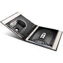 Print File Gallery Leather Padded S-Series Album (Burgundy, Acadian Grain Pattern)