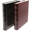Print File Gallery Leather Padded S-Series Album (Burgundy, Acadian Grain Pattern)