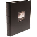 Print File Gallery Leather Presentation C-Series Album with Window (Black, 9 x 8")