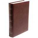 Print File Gallery Leather Padded S-Series Album (Burgundy, Acadian Grain Pattern)