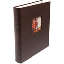 Print File Gallery Leather Presentation S-Series Album with Window (Mocha, 11.75 x 10.5")